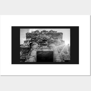 Unique landscape photography of Temple entrance at Prambanan Posters and Art